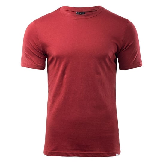 Hi-Tec T-Shirt Męska Z Krótkim Rękawem Puro (S (52-55 Cm) / Ciemnoczerwony) Hi-Tec