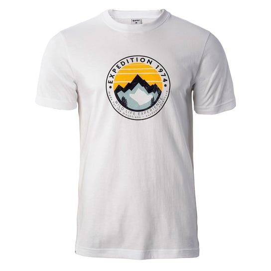 Hi-Tec T-Shirt Męska Zergo (XXL (193cm) / Ciepły Biały) Hi-Tec