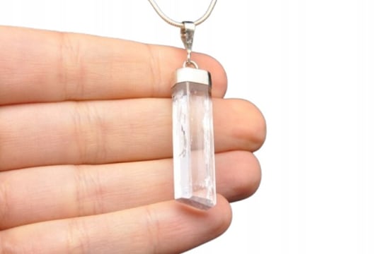 Hiddenit Spodumen Przepiękna Podłużna Zawieszka Nr 2 Handmade