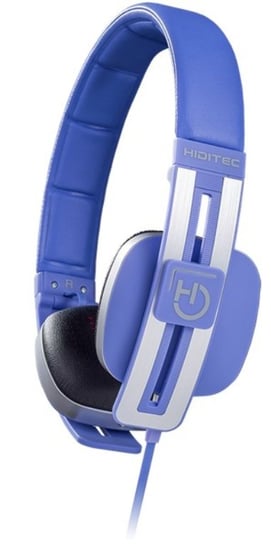 Hiditec | Słuchawki przewodowe Wave | Liliowe kaski na PS4, PC, Xbox, Smartfon | ze wzmocnionym kablem i mikrofonem | Dźwięk przestrzenny | Produkt hiszpański | Niebieski zestaw słuchawkowy z pałąkiem hiditec