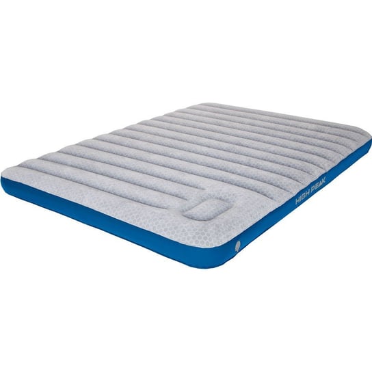 High Peak, Materac welurowy, Cross Beam Double Extra Long 40045, szaro-niebieski, 210x140x20 cm High Peak