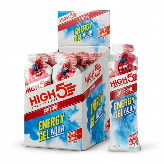 High5 - płynny żel energetyczny z kofeiną (30 mg) i z wit. B6 jagodowy 66g Inna marka