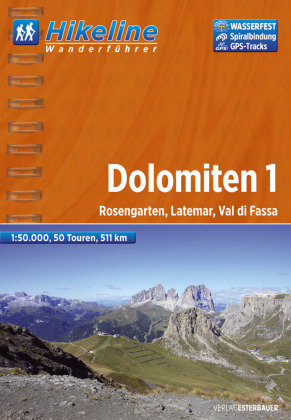 Hikeline Dolomiten 01. 1 : 50 000 Esterbauer Gmbh, Esterbauer