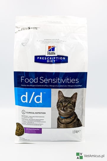 Hill's PD d/d Food Sensitivities duck green pea 1,5 kg Hill's