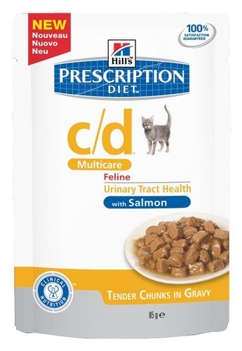 Hill's Prescription Diet c/d Feline z Łososiem saszetka 85g Hill's Prescription Diet