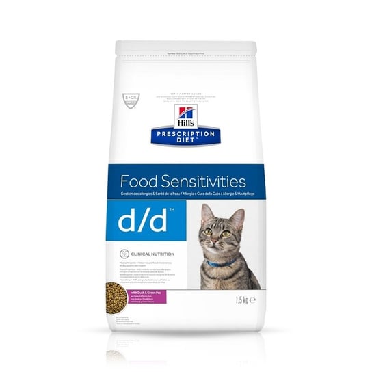 Hill's Prescription Diet Feline d/d Food Sensitivities z kaczką i groszkiem 1,5kg Hill's
