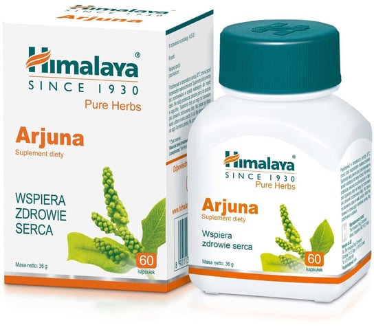 Himalaya ARJUNA, Wspiera zdrowie serca, suplement diety 60 kapsułek Himalaya