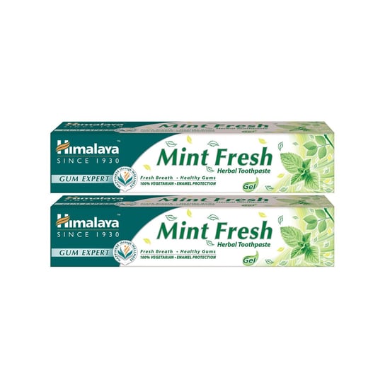 Himalaya, Gum Expert, Ziołowa pasta do zębów w żelu odświeżająca oddech, Mint Fresh, 2x75ml Himalaya