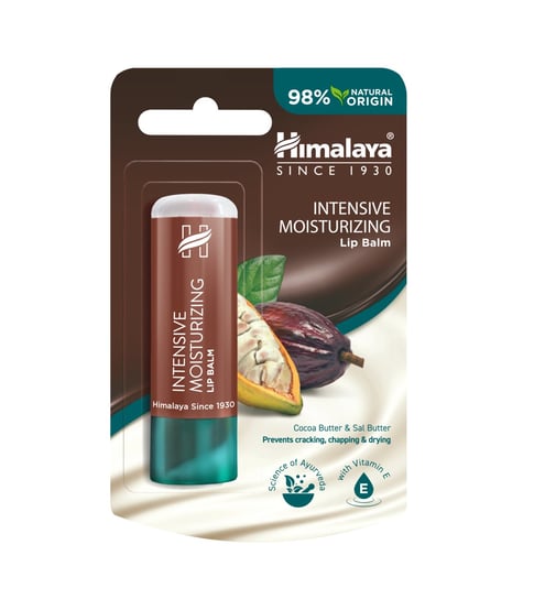 Himalaya Herbals, balsam do ust nawilżający z masłem kakaowym, 4,5 g Himalaya Herbals