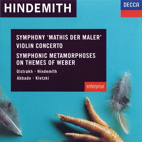 Hindemith: Violin Concerto; Symphonic Metamorphoses on Themes of Weber etc. David Oistrakh, London Symphony Orchestra, Paul Hindemith, Orchestre de la Suisse Romande, Claudio Abbado, Paul Kletzki