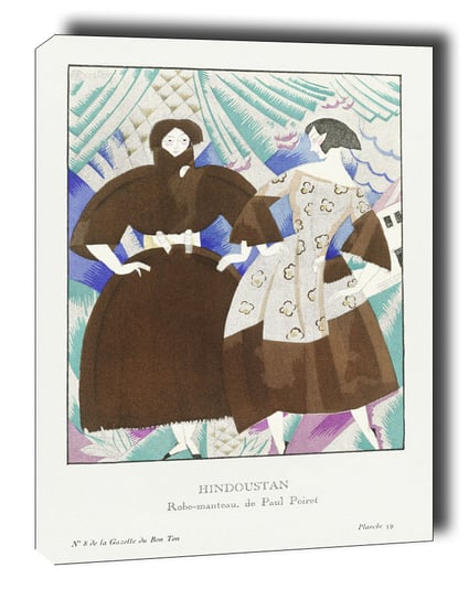 Hindoustanobe-manteau, de Paul Poiret - obraz na płótnie 61x91,5 cm Galeria Plakatu
