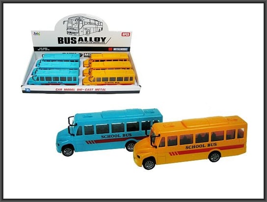 Hipo, Autobus szkolny, 17 cm, 2-kolory Hipo
