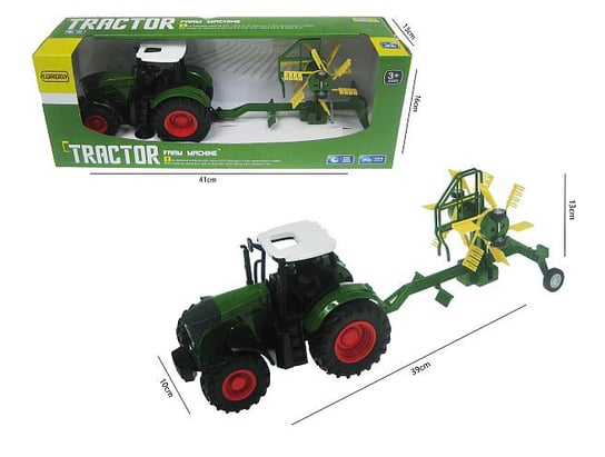 Hipo, Traktor z maszyną rolniczą, 38 cm Hipo