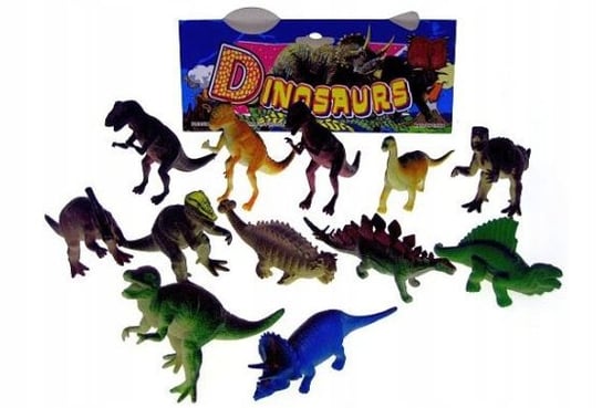 Hipo, Zestaw figurek dinozaurów, 12 szt. Hipo