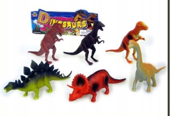 Hipo, Zestaw figurek dinozaurów, 6 szt. Hipo
