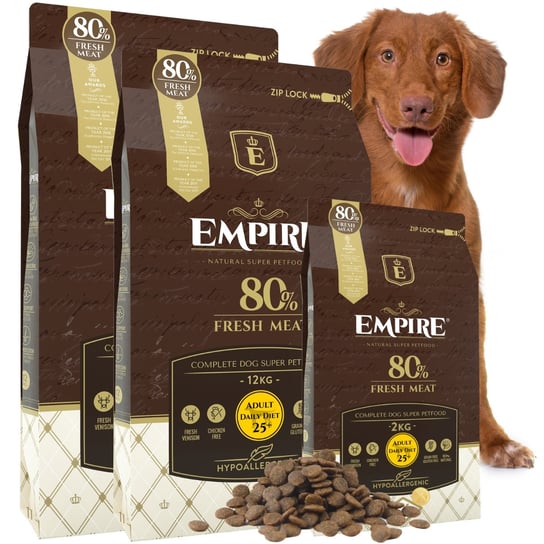 Hipoalergiczna karma sucha dla dorosłych psów dużych ras EMPIRE Promo Pakiet 26kg Empire