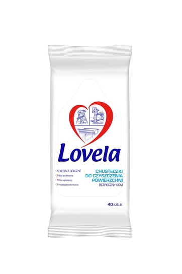 Hipoalergiczne Chusteczki do czyszczenia powierzchni LOVELA, 40 szt. Lovela