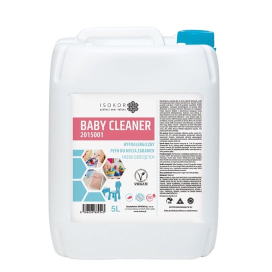 Hipoalergiczny Płyn Do Mycia Zabawek I Mebli Dziecięcych Isokor Baby Cleaner 5 L Isokor