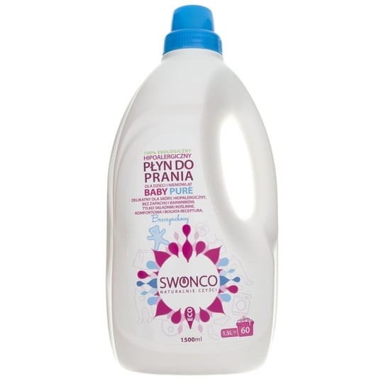 Hipoalergiczny płyn do prania dla dzieci i niemowląt SWONCO, Baby Pure, 1500 ml Swonco