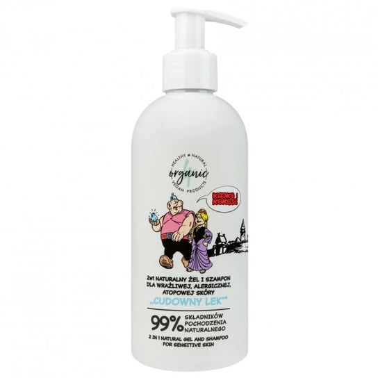 Hipoalergiczny szampon i żel do mycia dla dzieci 2w1 4organic Kajko i Kokosz "Cudowny lek" 300 ml 4organic