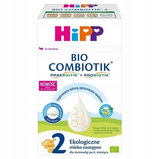 HiPP 2 BIO Combiotik Ekologiczne mleko następne dla niemowląt po 6. miesiącu 550g Hipp