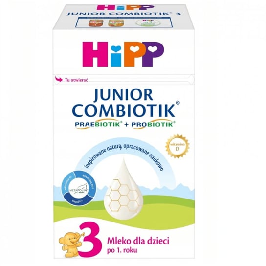 Hipp 3 Junior Combiotik, Mleko modyfikowane, 550G Hipp