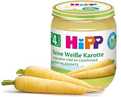 HiPP, Bio, biała marchewka, 125 g Hipp