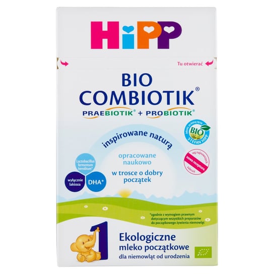 HiPP, Bio Combiotik, Mleko początkowe dla niemowląt od urodzenia, 750 g Hipp
