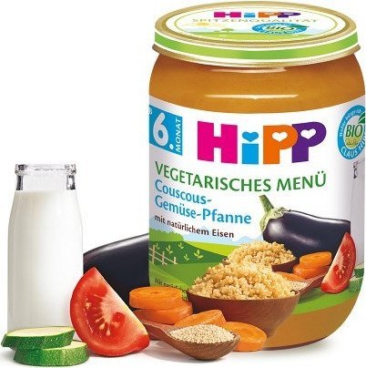 HiPP, Bio, danie wegetariańskie kuskus warzywa i amarantus, 190 g Hipp