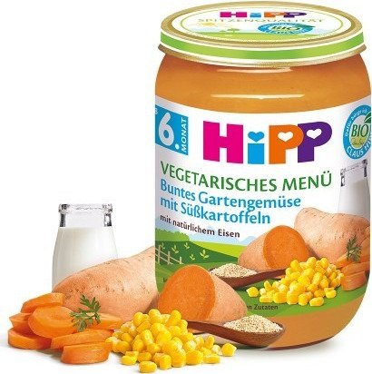 HiPP, Bio, danie wegetariańskie z batatami i amarantusem, 190 g Hipp