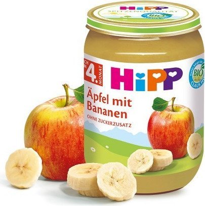 HiPP, Bio, delikatne jabłuszko z bananem, 190 g Hipp