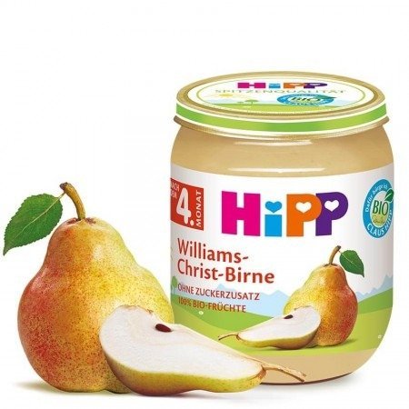 HiPP, Bio, deserek 100% gruszki Williams-Christ, 125 g Hipp