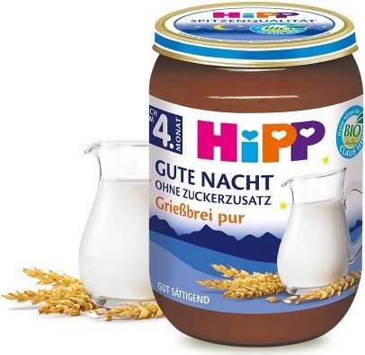 HiPP, Bio, gotowa kaszka wielozbożowa na noc z mlekiem, 190 g Hipp