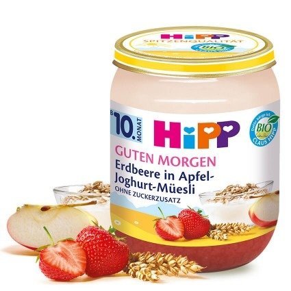 HiPP, Bio, jogurt z musli i truskawkami, 160 g Hipp
