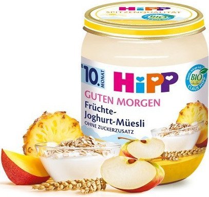 HiPP, Bio, jogurt z musli jabłkami i ananasem, 160 g Hipp