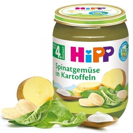 HiPP, Bio, kremowy szpinak z ziemniaczkami, 190 g Hipp