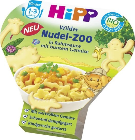 HiPP, Bio, makaron zoo z warzywami w sosie śmietanowym, 250 g Hipp