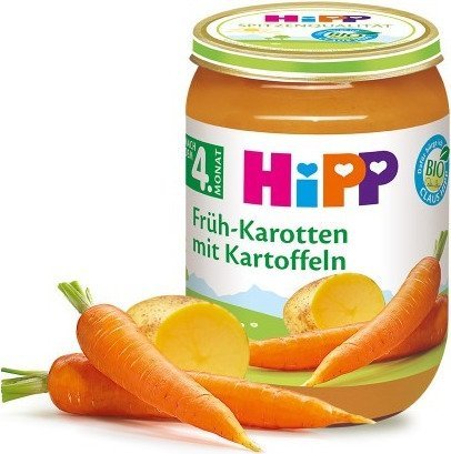 HiPP, Bio, młoda marchew z ziemniakami, 190 g Hipp