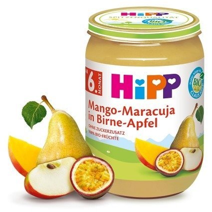 HiPP, Bio, mus mango marakuja jabłko gruszka, 190 g Hipp