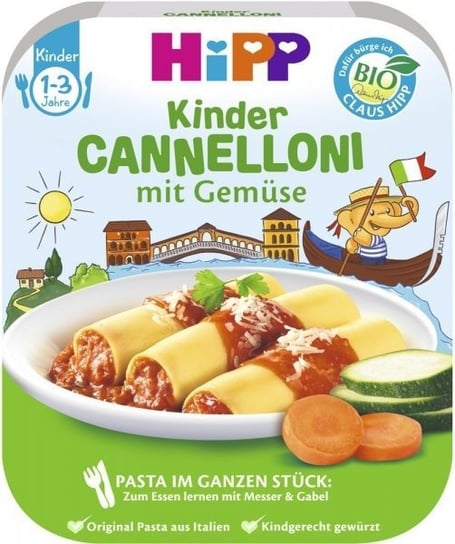 HiPP, Bio, oryginalny włoski makaron cannelloni z warzywami, 250 g Hipp