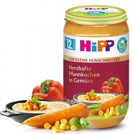 HiPP, Bio, sycący obiadek naleśniki z warzywami, 250 g Hipp