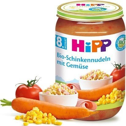 HiPP, Bio, szynka z warzywami i makaronem, 220 g Hipp