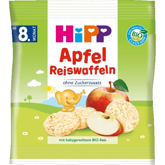HiPP, Bio, wafelki ryżowe z jabłkiem, 30 g Hipp