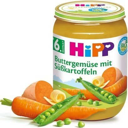 HiPP, Bio, warzywa maślane z batatami, 190 g Hipp
