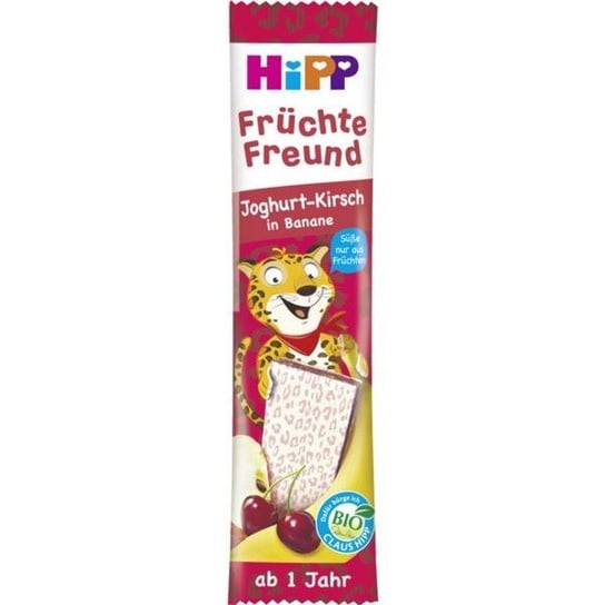 HiPP, Bio, zbożowy batonik z jogurtem i wiśniami, 23 g Hipp