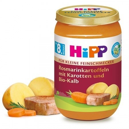 HiPP, cielęcina w rozmarynowych ziemniaczkach, 220 g Hipp