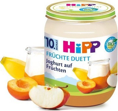 HiPP, deserek jogurtowy z jabłkiem bananem morelą, 160 g Hipp