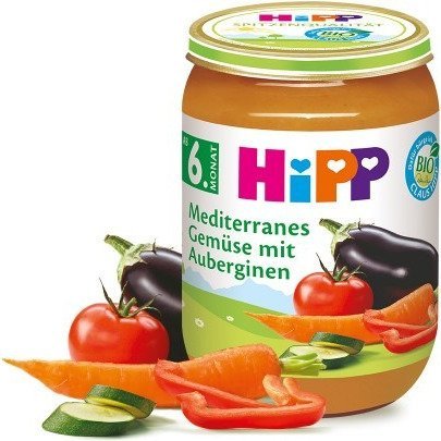 HiPP, ekologiczne śródziemnomorskie warzywa, 190 g Hipp
