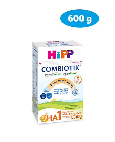 Hipp, HA 1 Combiotik, Hipoalergiczne mleko początkowe, 600 g Hipp