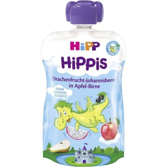 HiPP, HiPPiS Bio, mus z jabłek gruszek i pitai, 100 g Hipp